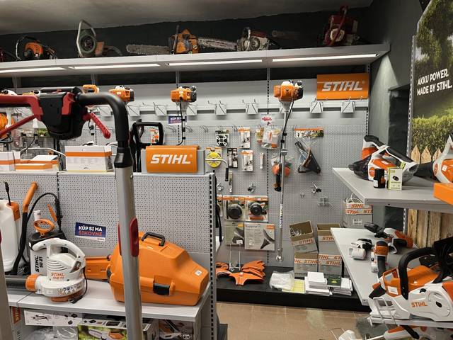 Predajňa STIHL s náradím a príslušenstvom